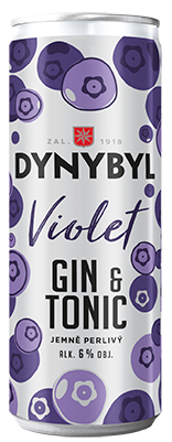 Dynybyl Gin Violet a Tonic 0,25l plech 6%