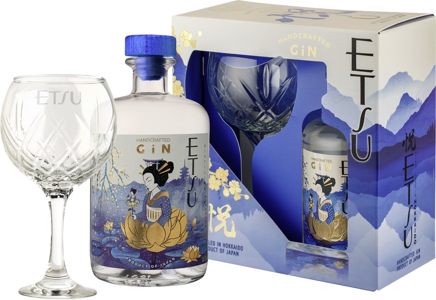 Etsu Japanese Gin + sklenice 43% 0,7l (dárkové balení 1 sklenice)