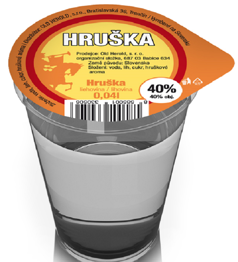 Hruška Old Herold Panák 40% 0,04l (holá láhev)