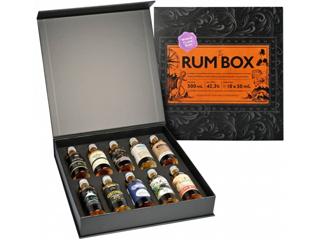 24daysofrum Rum Box Purple Edition 10x50ml 42,3% Gift Box