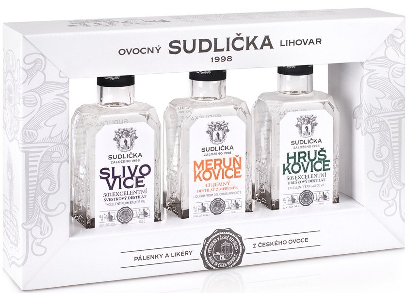 Sudlička Destiláty 3x0,2l (karton)
