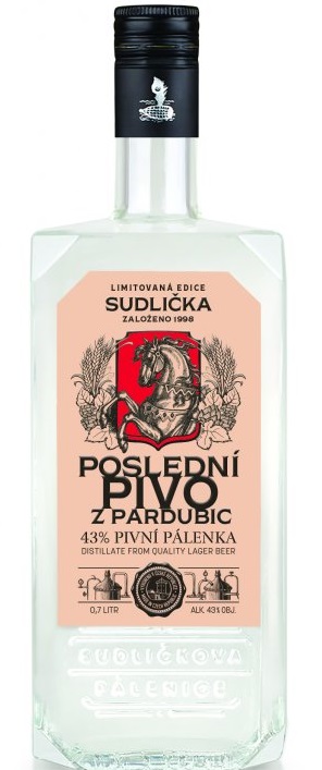 Sudlička Poslední Pivo z Pardubic 43% 0,7l (holá láhev)