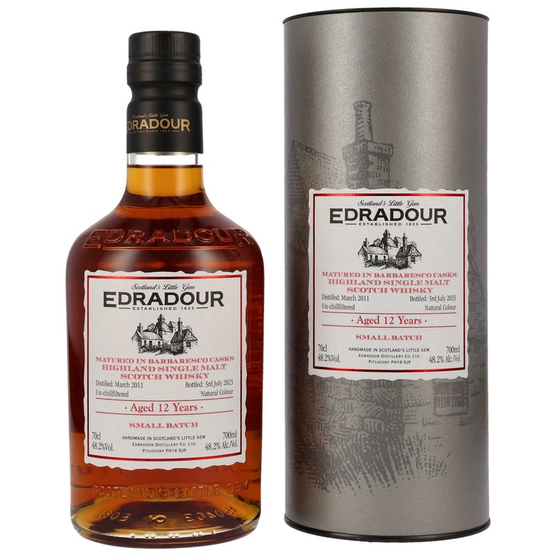 Edradour 12yo Barbaresco Casks 2011/2023 48,2% 0,7l (tuba)