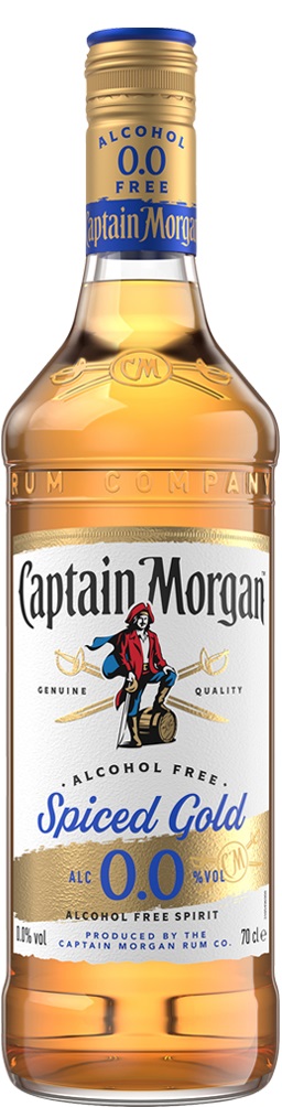 Captain Morgan Spiced Gold Alcohol Free 0,7l (holá láhev)