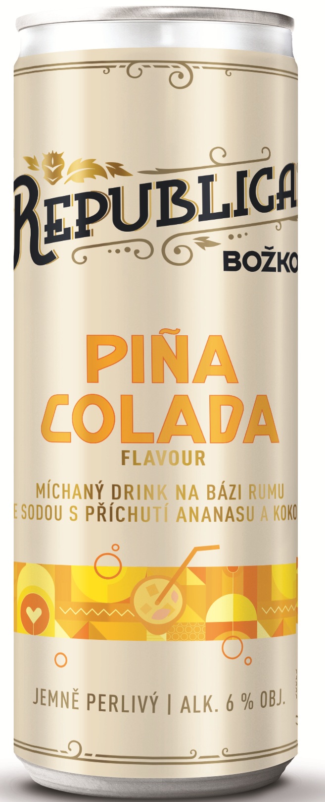 Stock Plzeň Božkov s.r.o. Božkov Republica Piňa Colada RTD 6% 0,25l