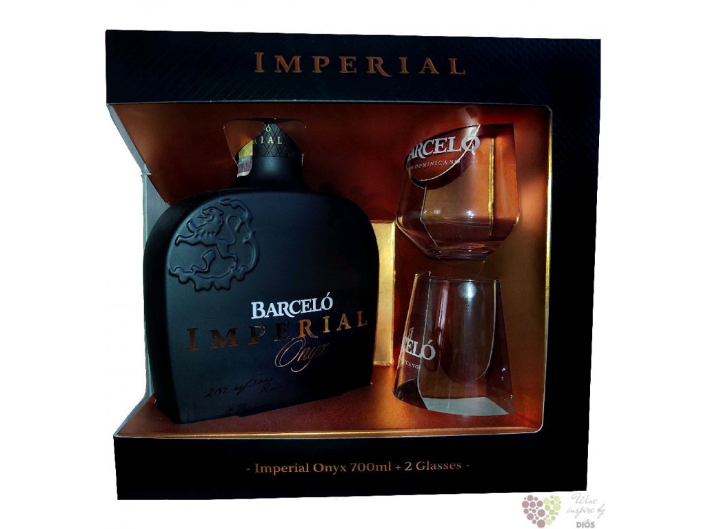 Barceló Imperial Onyx 0,7l 38% + 2 skleničky