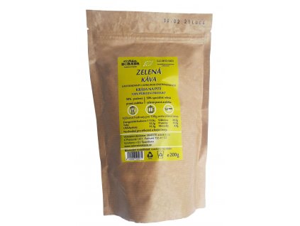 83970 zelena bio kava 200g sacek