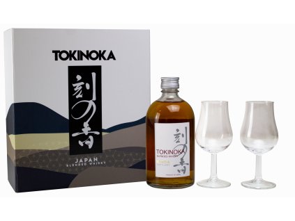 85158 tokinoka blended whisky 0 5l 40 2 sklenicky