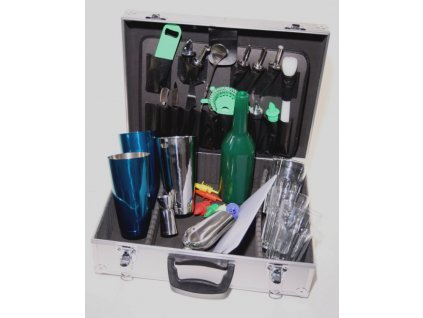 89766 barmansky kufr svetle modry metal