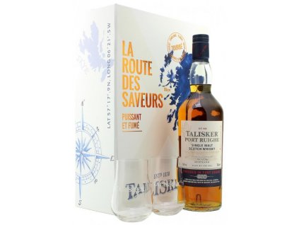 Talisker Port Ruige 0,7l 45,8% + 2x sklo