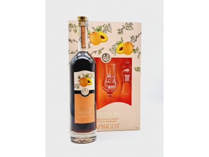 Ijevan Brandy 7y Apricot 2 glasses