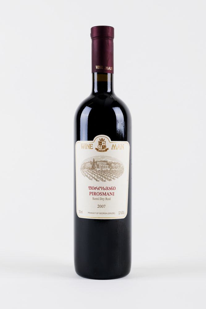 Wine Man Pirosmani 0,75l 11,5% Semi Dry Red Wine (holá láhev)
