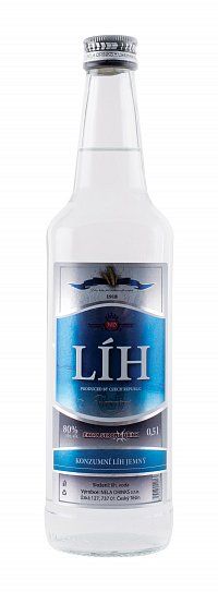 Líh konzumní 0,5l 80% (holá láhev)