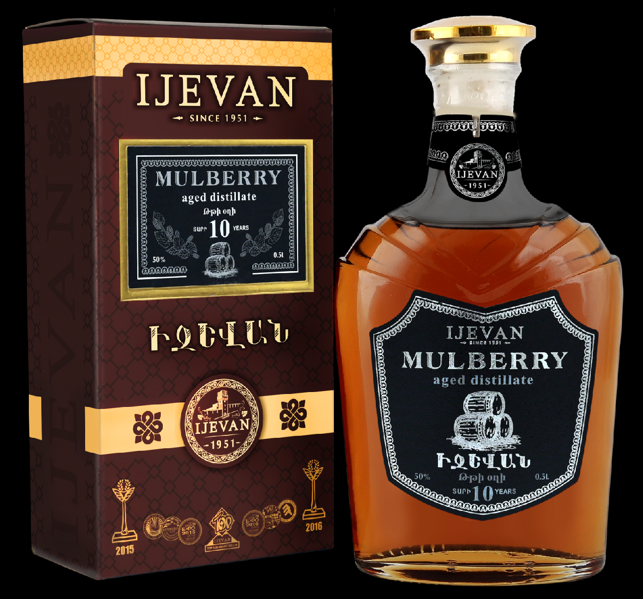 Ijevan Mulberry Brandy 10y 0,5l 50%