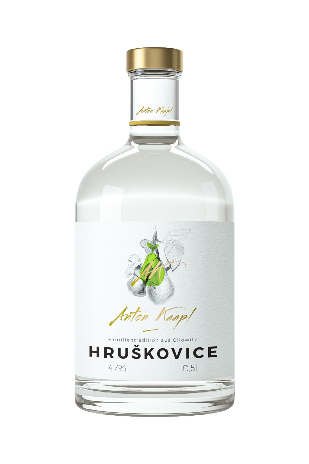 Anton Kaapl hruškovice 0,7l 47% (holá láhev)