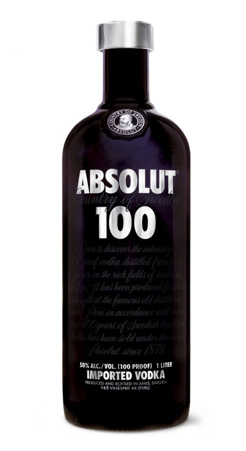 Absolut 100 1l 50% (holá láhev)