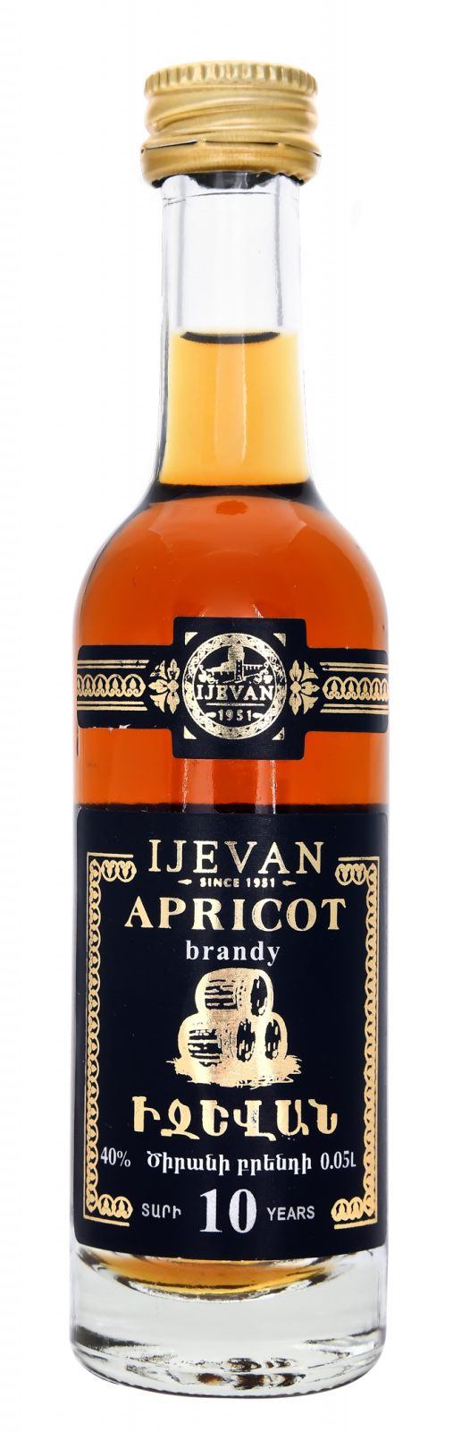 Ijevan Apricot Brandy 10y 0,05l 40% (holá láhev)