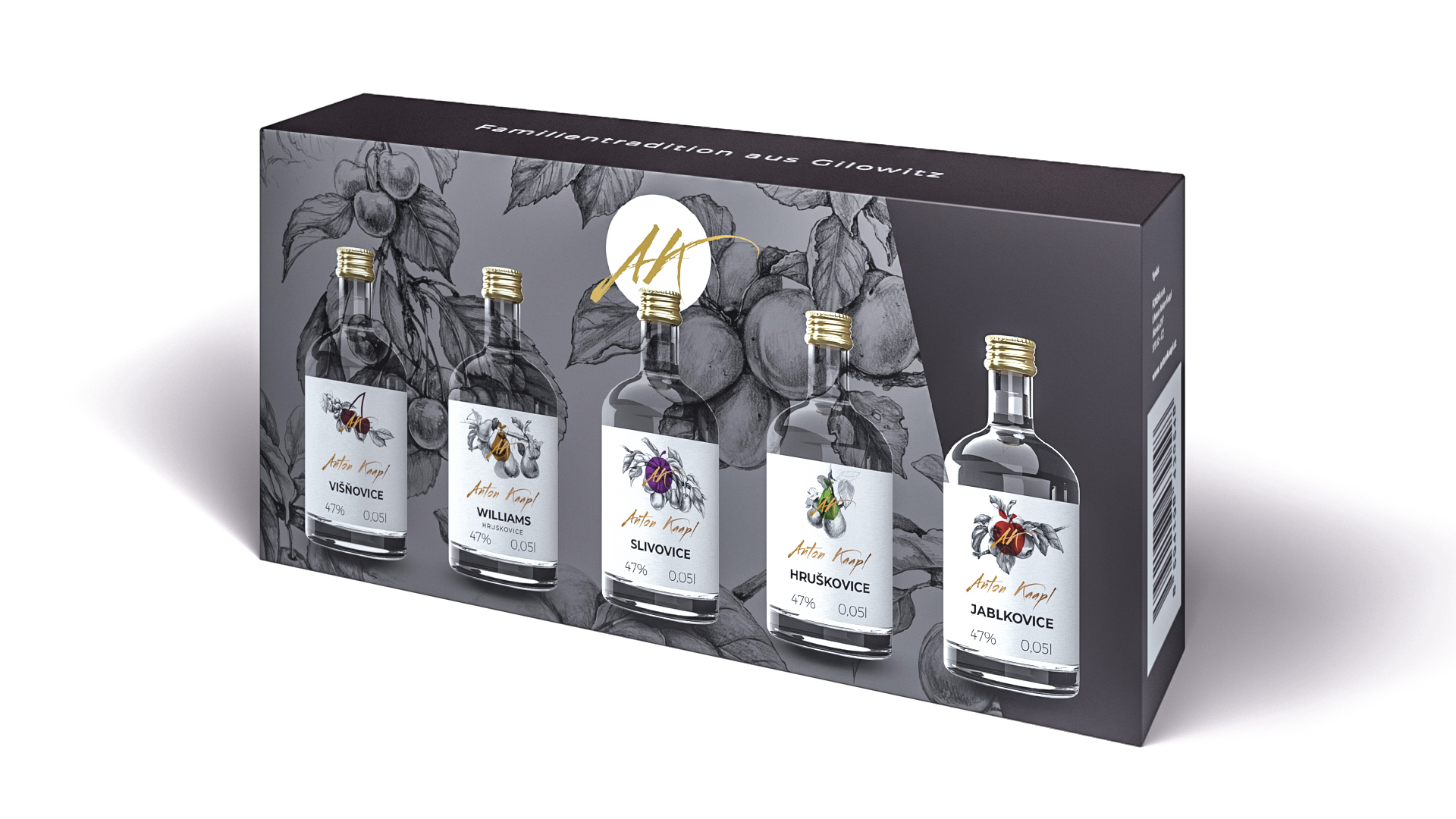 Anton Kaapl miniset Luxus 47% (set 5x 0,05l)