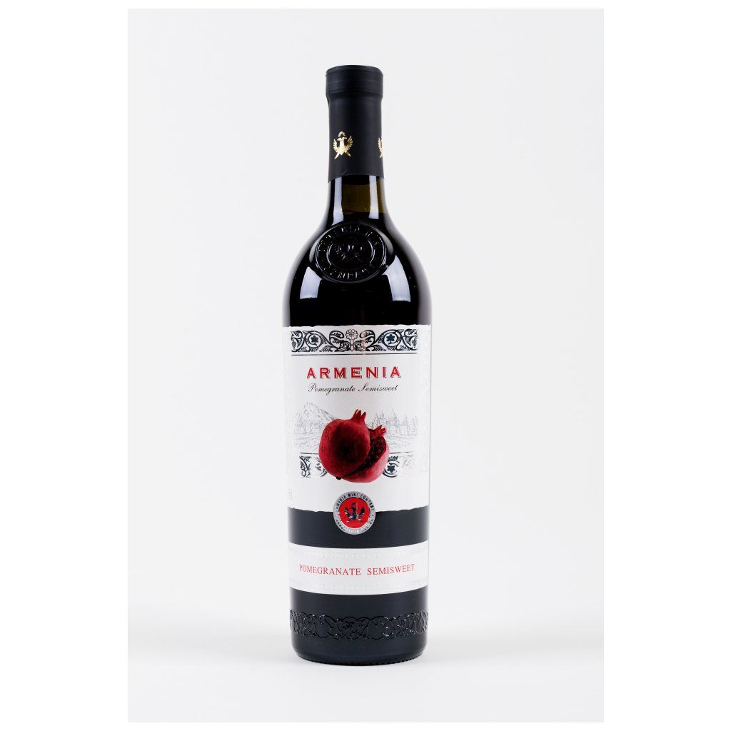 Armenia Pomegranate Semisweet - polosladké červené víno 0,75l 11,5% (holá láhev)
