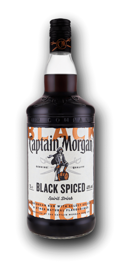 Captain Morgan Black Spiced 1 l (holá láhev)
