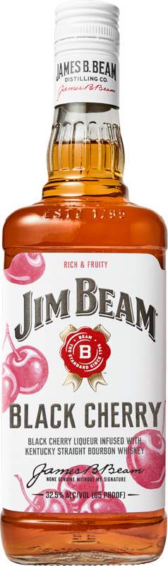 Jim Beam Black Cherry 32,5% 1l (holá láhev)
