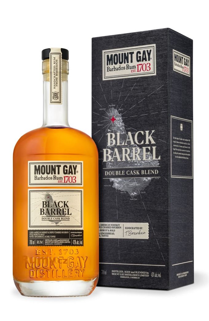 Mount Gay Black Barrel Double Cask Blend 1l 43% (karton)