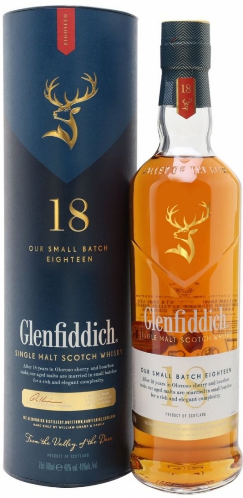 Glenfiddich 18y 0,7l 40% (tuba)