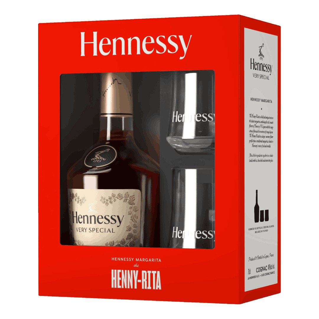 Hennessy VS + 2 poháriky, GIFT