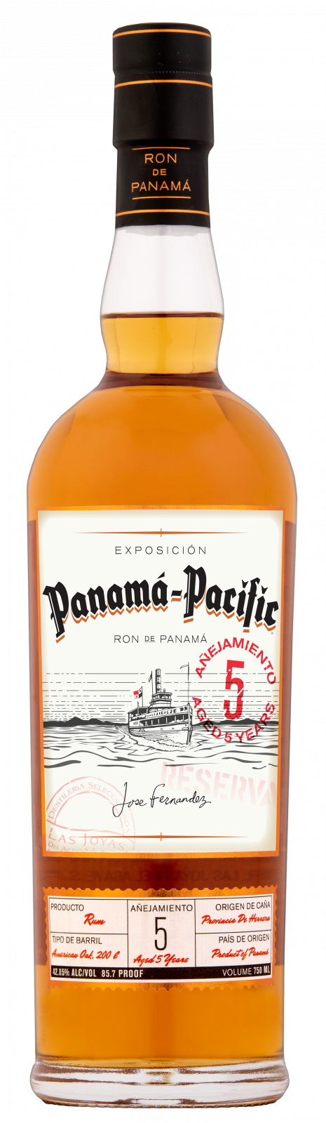 Panama Pacific 5y 0,7l 42,85% (holá láhev)