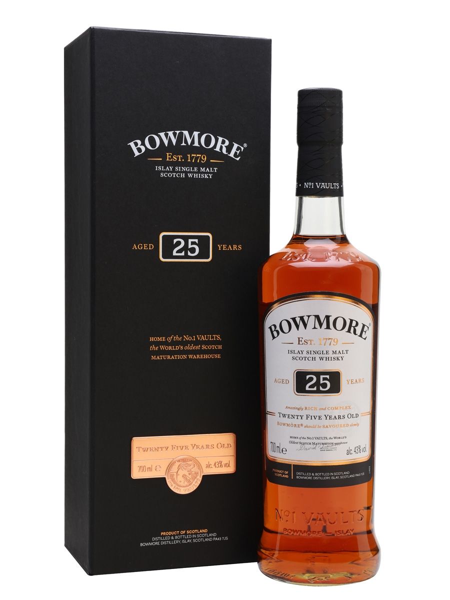 Bowmore 25y 0,7l 43% (kazeta)