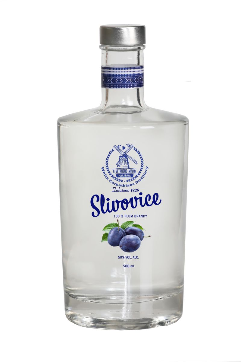 Slivovice Kuželov 0,5l 50% (holá láhev)