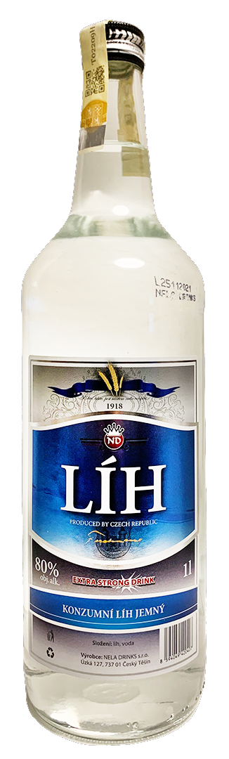 Ferdinand Konzumní Líh 80% 1 l (holá láhev)