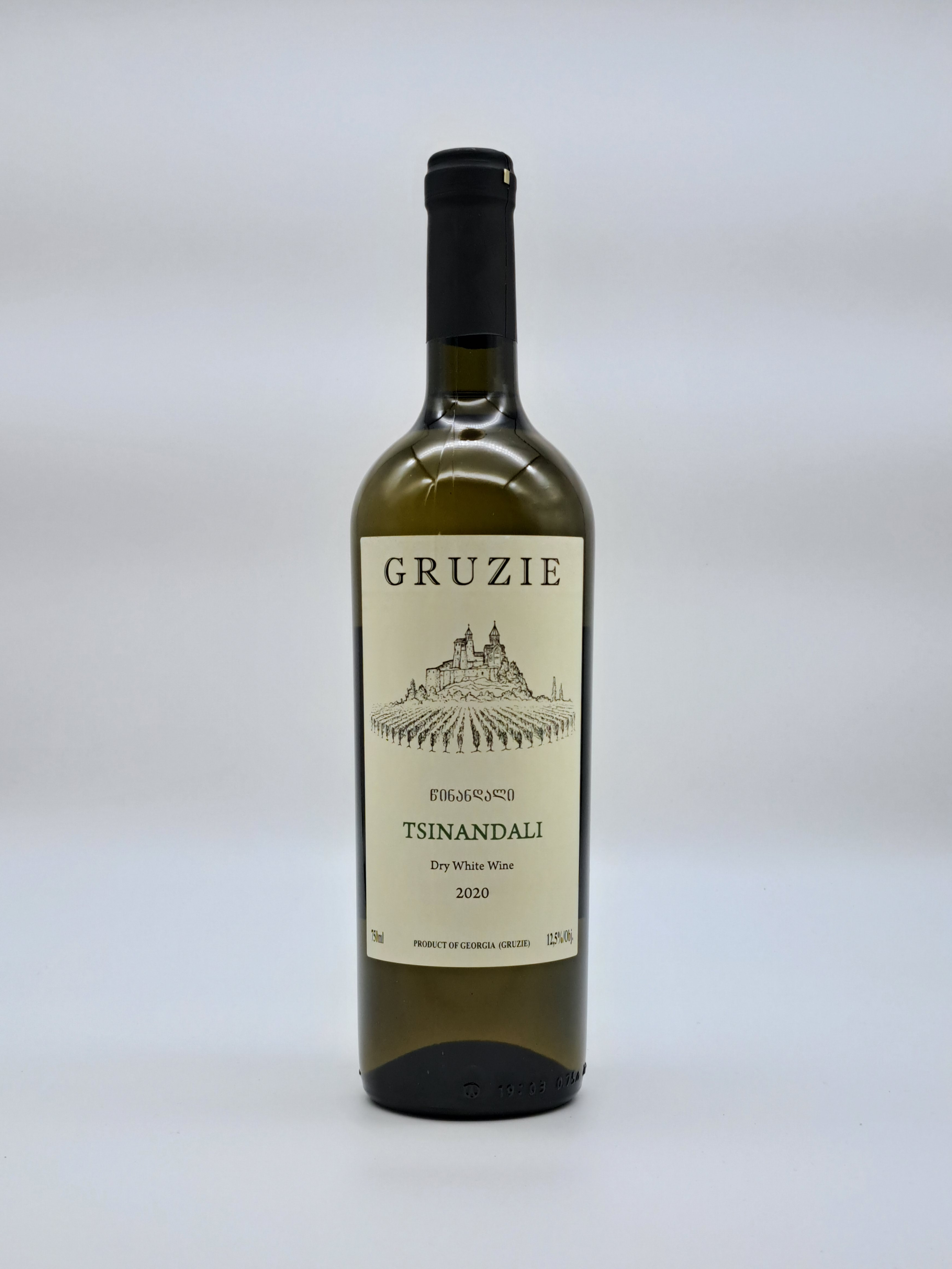 Gruzie Tsinandali Dry White Wine 0,75l 12,5% (holá láhev)