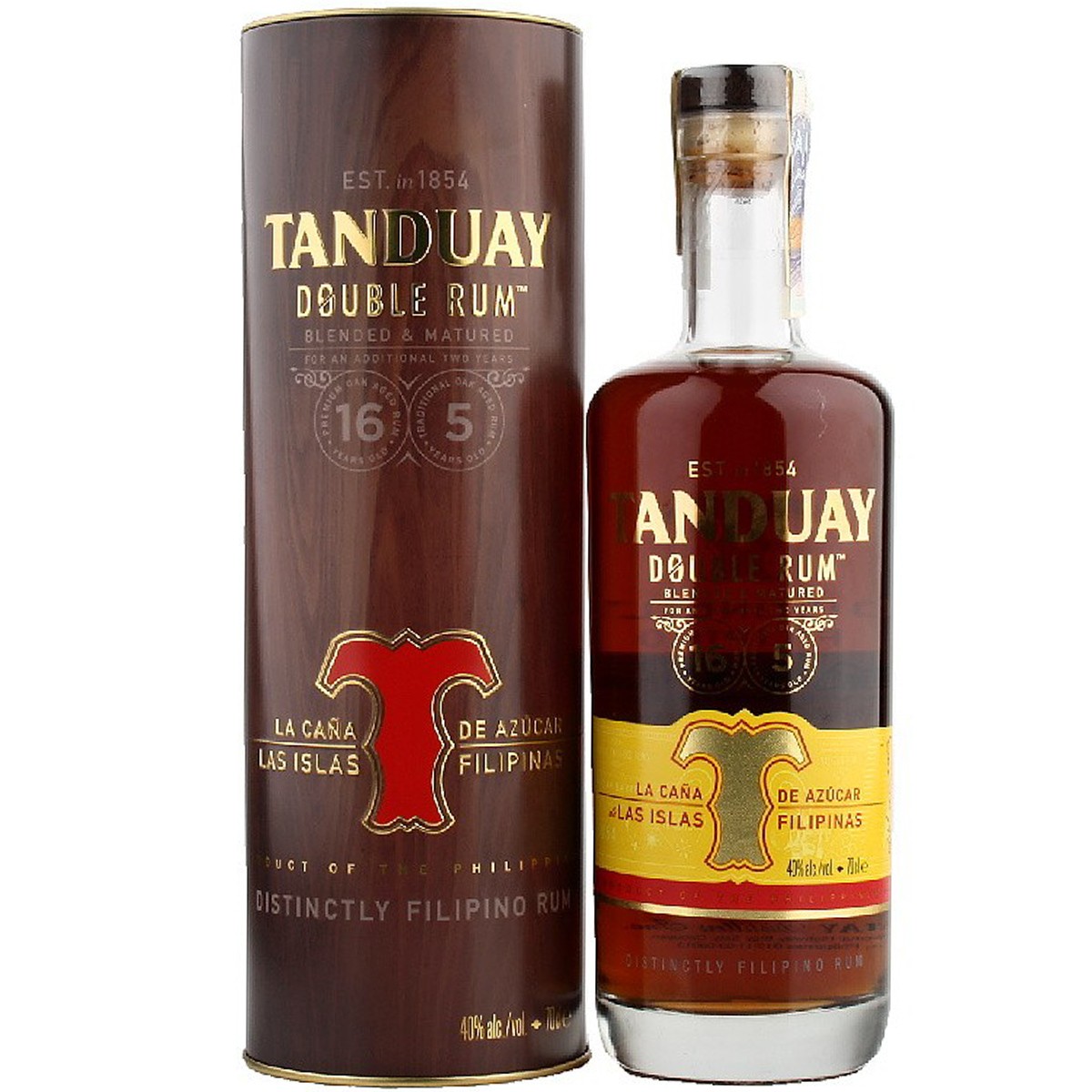 Rum Tanduay Double 16+5 0,7l 40% (tuba)