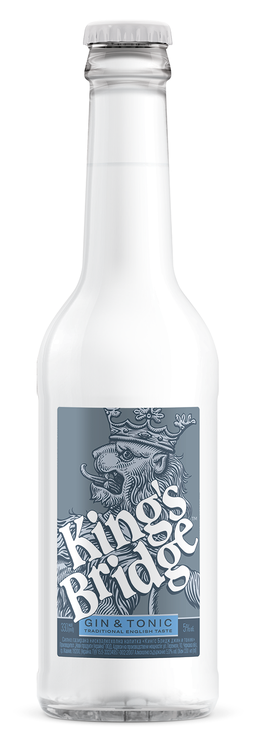 King´s Bridge koktejl Gin & Tonic 0,33l 5% (holá láhev)