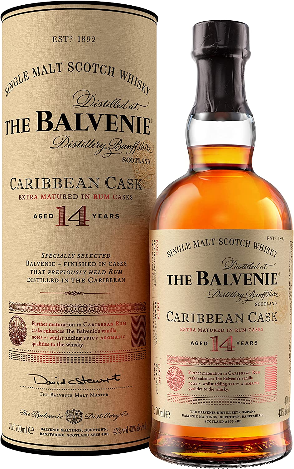 Balvenie 14 yo Old Carribean Cask 43 % 0,7 l