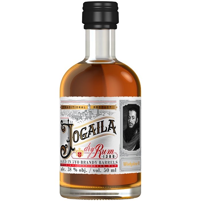 Jogaila Rum Reserva Dry 5y 0,05l 38% Brandy Barrels (holá láhev)