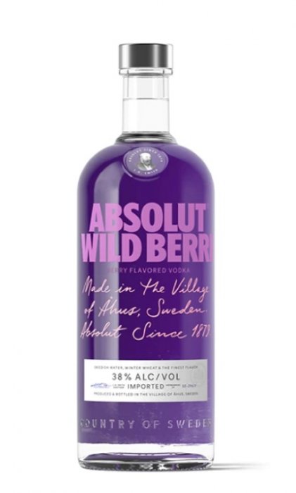 Absolut Vodka Wild berri 1 l 38 %