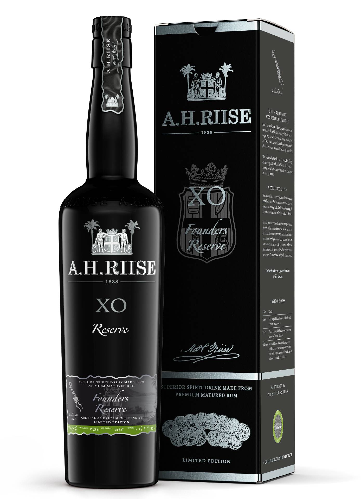 A.H.Riise XO Founders Reserve VI 0,7l 45,5% (karton)