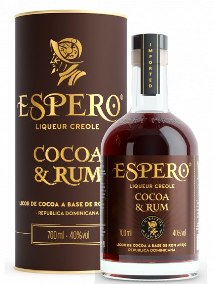 Espero Cocoa & Rum 40% 0,7 l (tuba)