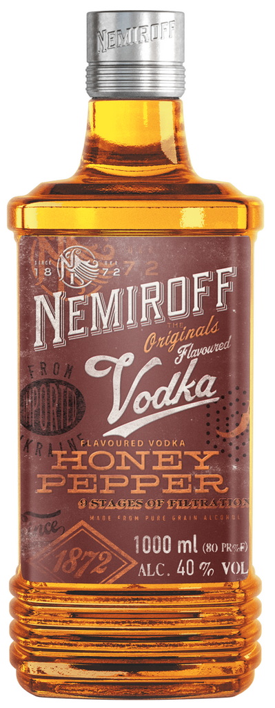 Nemiroff Honey Pepper 1l 40% (holá láhev)