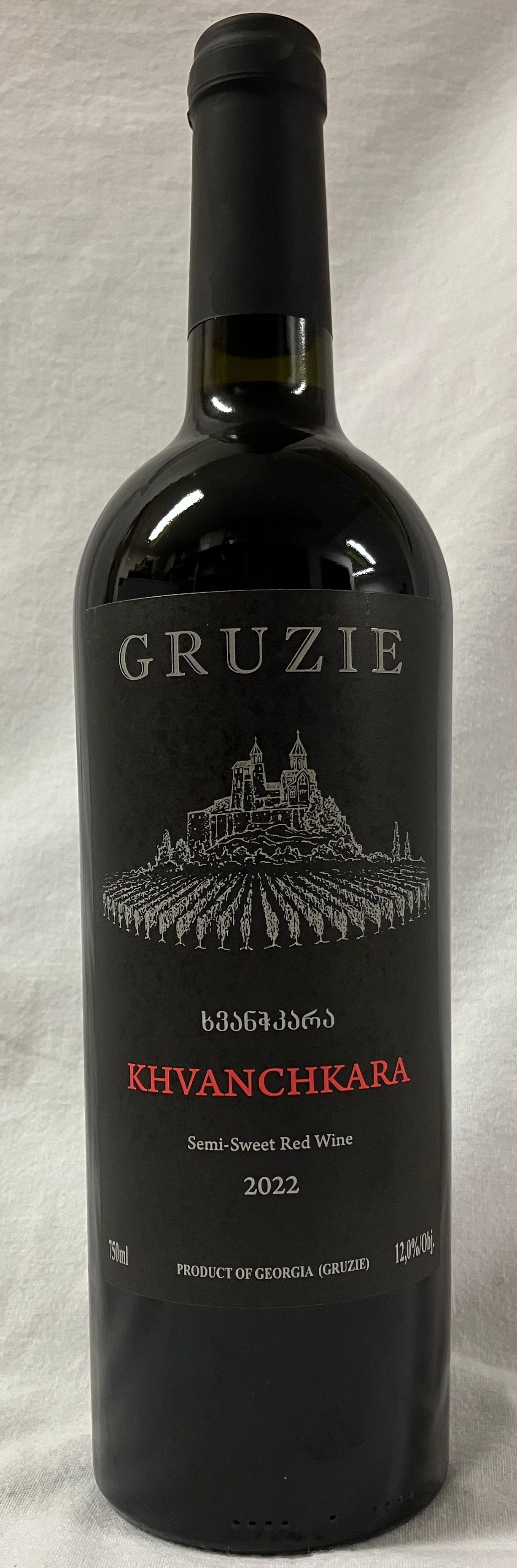 Gruzie Khvanchkara Semi Sweet Red Wine 0,75l 12% (holá láhev)