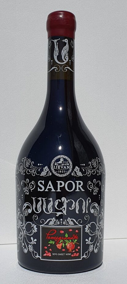 Ijevan Sapor Pomegranate Semi Sweet 0,75l polosladké ovocné víno (holá láhev)