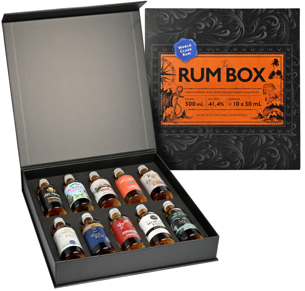 24daysofrum Rum Box Blue Edition 10x50ml 41,4% Gift Box