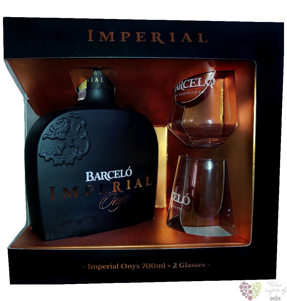 Barceló Imperial Onyx 0,7l 38% (dárkové balení 2 skleničky)