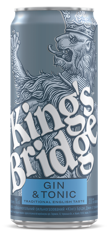 King´s Bridge koktejl Gin & Tonic 0,33l 7% (plech)