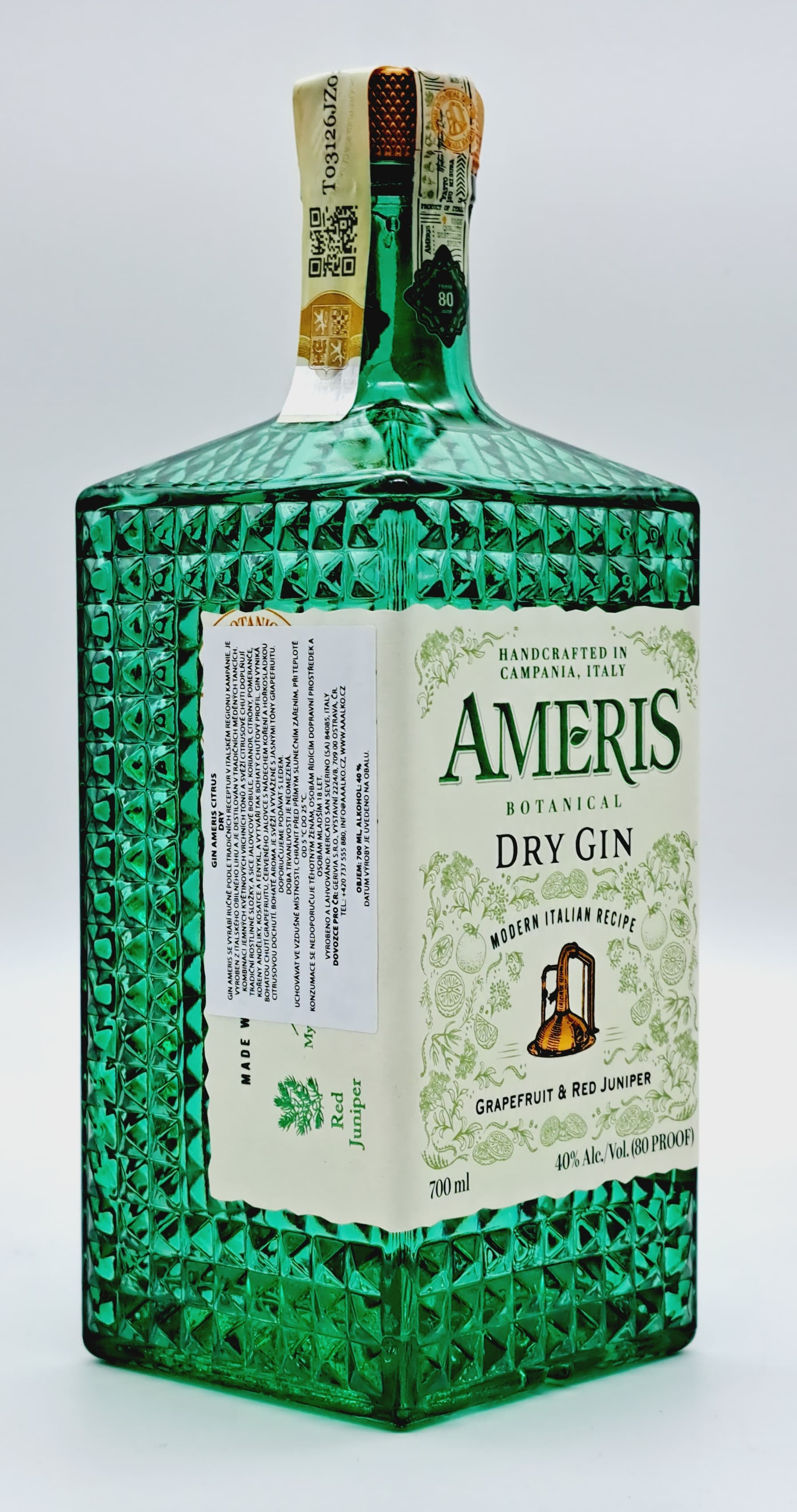 Ameris Gin Citrus 0,7l 40% (holá láhev)