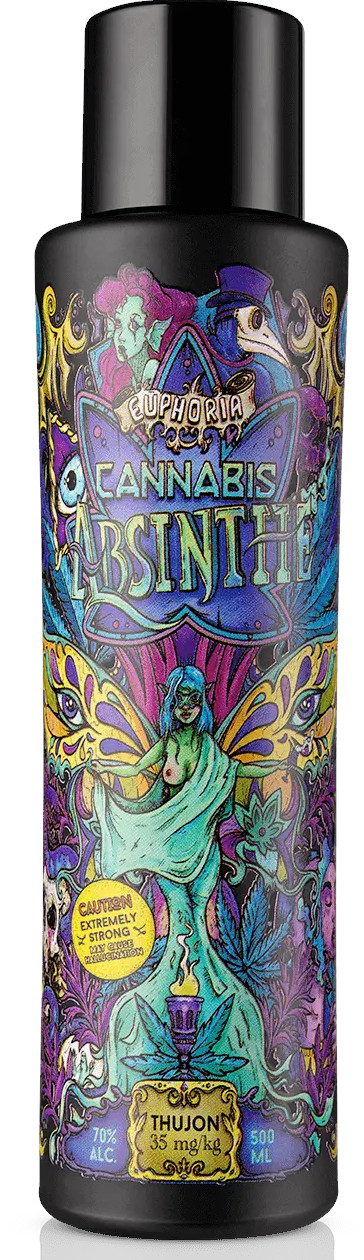 Absinthe Euphoria Cannabis 0,5l 70% Made with Madness