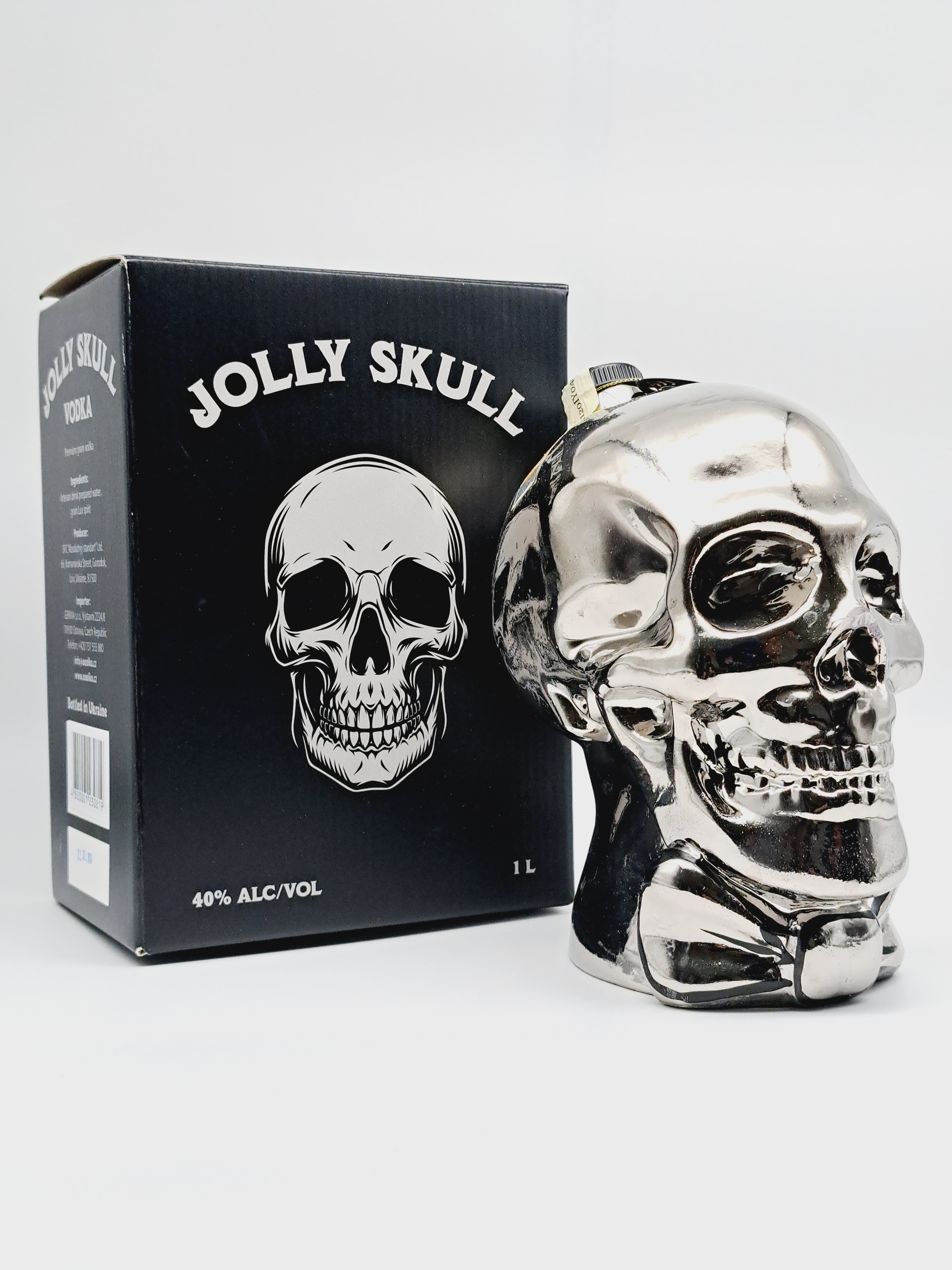 Vodka Jolly Skull Silver 1l 40% (karton)