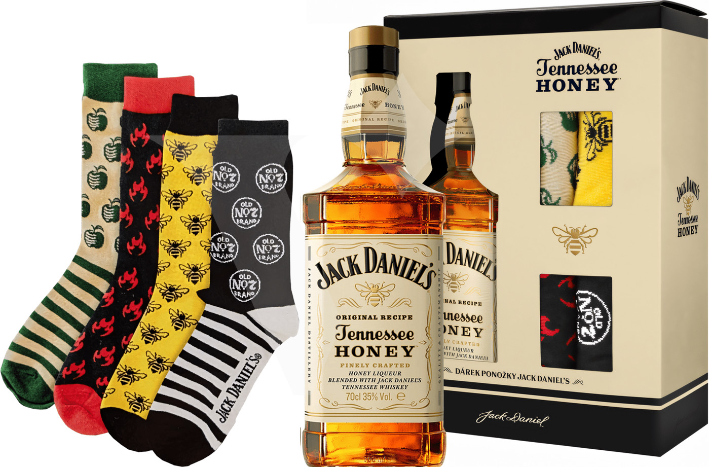 Jack Daniel's Honey 4x ponožky